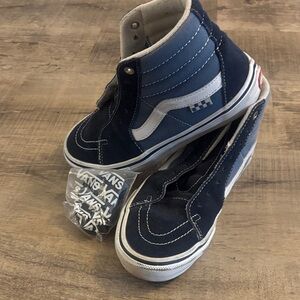 Vans men’s High-Top Sneakers - Blue and White